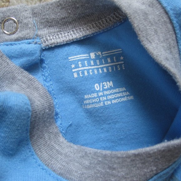 Kansas City Royals Onesie and Shorts Baby Blue Grey 0-3M - Picture 4 of 6